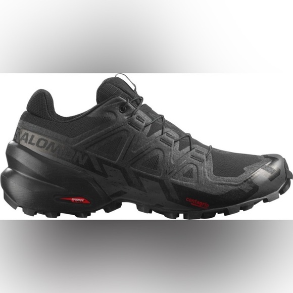 NIB Salomon Women’s Speedcross 6 Trail Running Shoes in Black/Phantom size 8.5 - Picture 1 of 10